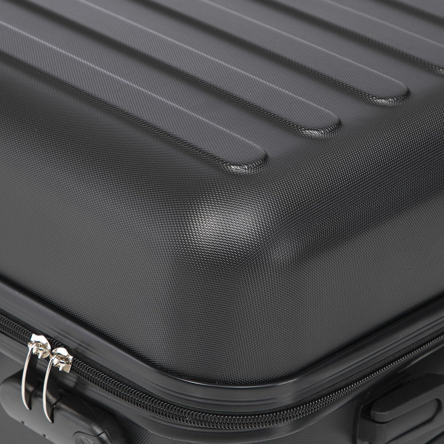 YONSLY® Koffer Suitcase, Trolley Reisekoffer Set, Rollkoffer Handgepäck, Kabinenkoffer Hartschalenreisekoffer mit 4 Rollen 360°, Zahlenschloss, Weicher Gummigriff