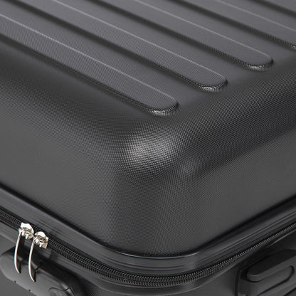 YONSLY® Koffer Suitcase, Trolley Reisekoffer Set, Rollkoffer Handgepäck, Kabinenkoffer Hartschalenreisekoffer mit 4 Rollen 360°, Zahlenschloss, Weicher Gummigriff