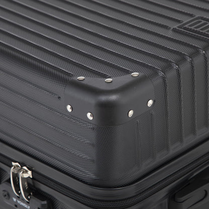 YONSLY® Premium Luggage TSA Lock, YKK Zipper Hardshell Suitcase Trolley Carry-On Luggage Spinner Suitcase with 4 Wheels (M-L-XL-Set)