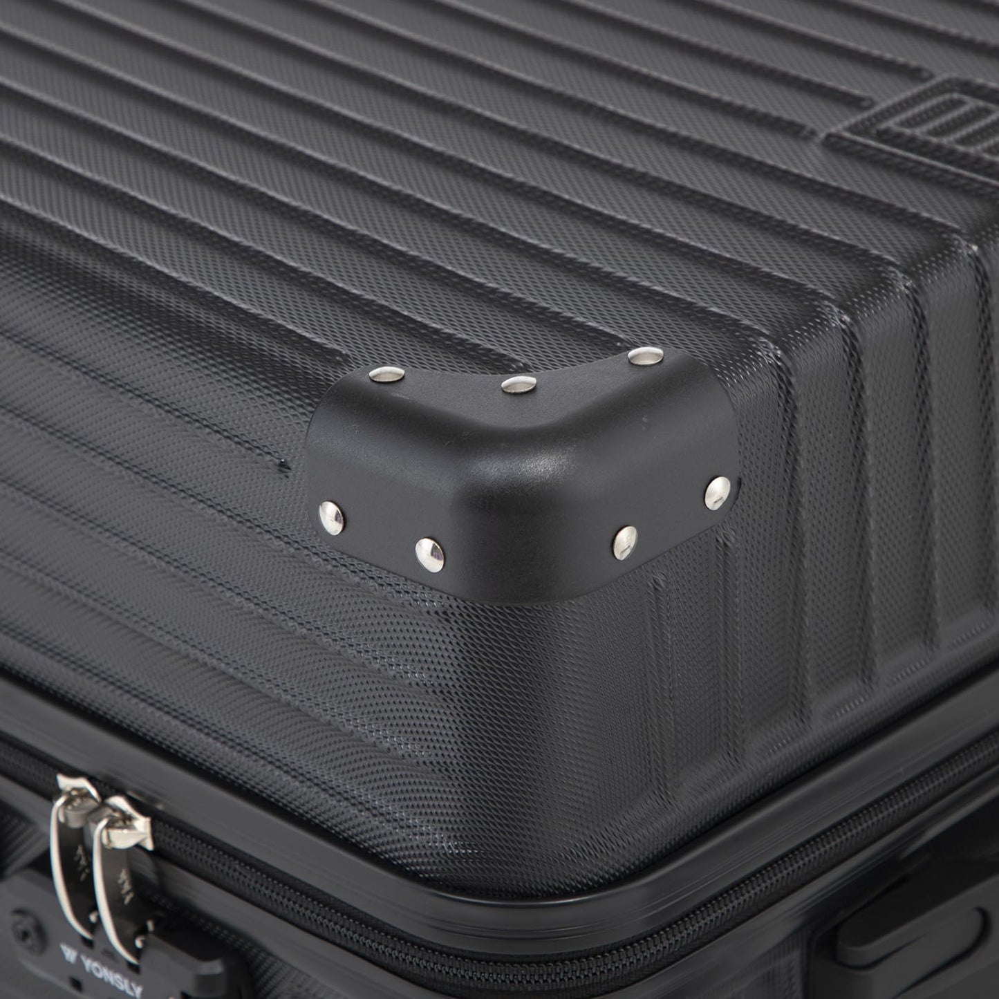 YONSLY® Premium Luggage TSA Lock, YKK Zipper Hardshell Suitcase Trolley Carry-On Luggage Spinner Suitcase 4 Wheels