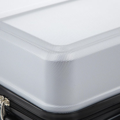 YONSLY® Trolley Reisekoffer Travel Suitcase, Rollkoffer Handgepäck, Hartschalenreisekoffer mit 4 Rollen 360°, Zahlenschloss, Weicher Gummigriff