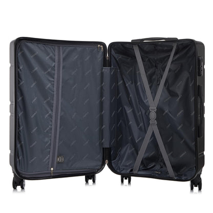 YONSLY® Trolley Reisekoffer Rollkoffer Handgepäck Set, Kabinenkoffer, Koffer Suitcase, Hartschalenreisekoffer mit 4 Rollen 360°, Zahlenschloss, Weicher Gummigriff