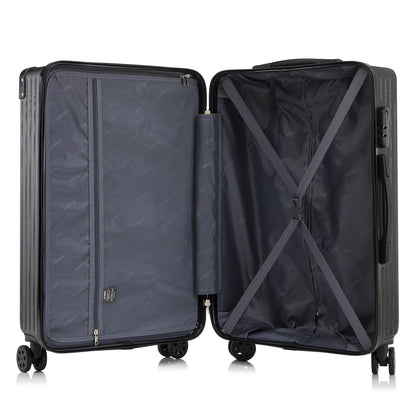 YONSLY® Premium Luggage TSA Lock, YKK Zipper Hardshell Suitcase Trolley Carry-On Luggage Spinner Suitcase with 4 Wheels (M-L-XL-Set)