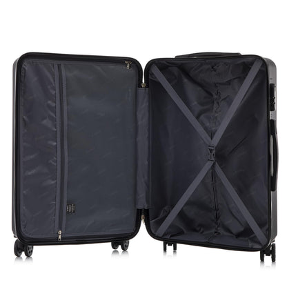 yonsly Trolley Reisekoffer Suitcase Set, Rollkoffer Handgepäck, Kofferset, Gepäckset Hartschalenreisekoffer mit 4 Rollen 360°, Zahlenschloss, Weicher Gummigriff (2er Set, L&XL)