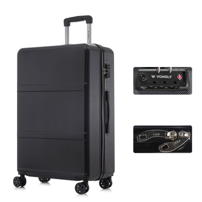 YONSLY® Premium Luggage TSA Lock, YKK Zipper Hardshell Suitcase Trolley Cabin Luggage Roller Suitcase Carry-on 4 Wheels