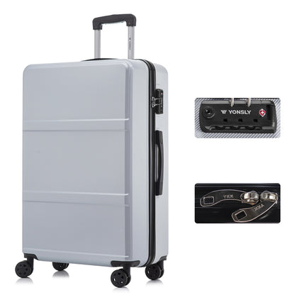 YONSLY® Premium Luggage TSA Lock, YKK Zipper Hardshell Suitcase Trolley Cabin Luggage Roller Suitcase Carry-on 4 Wheels