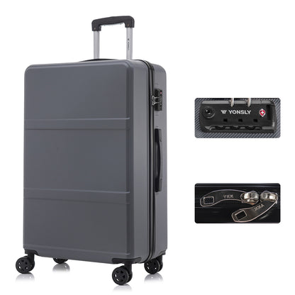 YONSLY® Premium Luggage TSA Lock, YKK Zipper Hardshell Suitcase Trolley Cabin Luggage Roller Suitcase Carry-on 4 Wheels