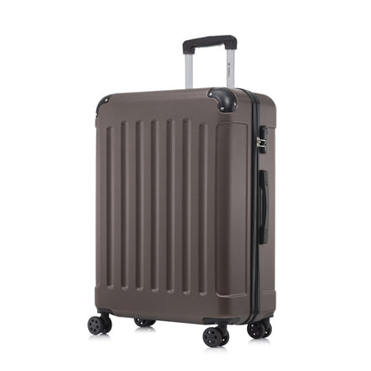 YONSLY® Suitcase, Trolley Travel Suitcase, Rolling Suitcase Carry-On with 4 360° Wheels, Hardshell Travel Suitcase, Combination Lock, Soft Rubber Handle