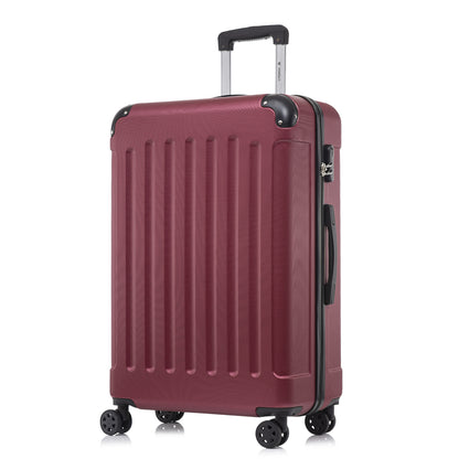 YONSLY® Suitcase, Trolley Travel Suitcase, Rolling Suitcase Carry-On with 4 360° Wheels, Hardshell Travel Suitcase, Combination Lock, Soft Rubber Handle