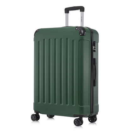 YONSLY® Suitcase, Trolley Travel Suitcase, Rolling Carry-on Luggage with 4 360° Wheels, ABS Hardshell, Security Lock, Soft Rubber Handle, 210D Lining