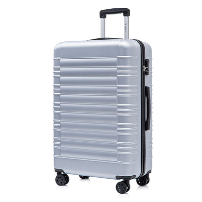 YONSLY® Suitcase, Trolley Suitcase, Cabin Luggage with 4 360° Wheels, Hardshell Suitcase, Combination Lock, Soft Rubber Handle