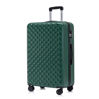 YONSLY® Suitcase, Trolley Travel Suitcase, Cabin Case Rolling Luggage Hand Luggage with 4 360° Wheels, Hard Shell Travel Suitcase, Combination Lock, Soft Rubber Handle