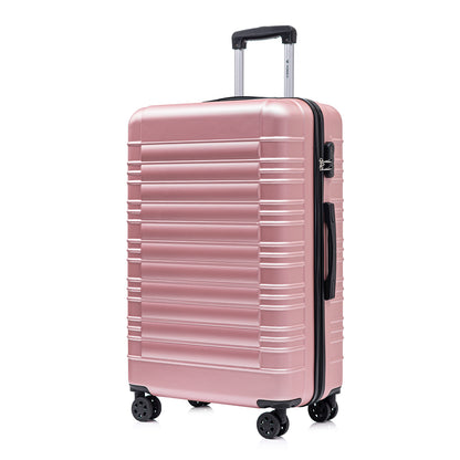 YONSLY® Suitcase, Trolley Suitcase, Cabin Luggage with 4 360° Wheels, Hardshell Suitcase, Combination Lock, Soft Rubber Handle
