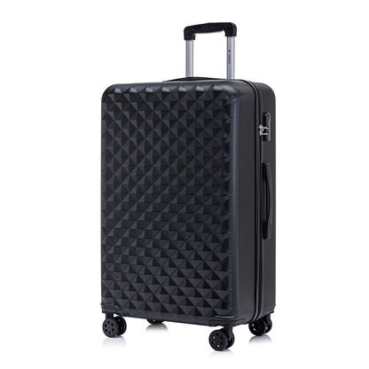 YONSLY® Suitcase, Trolley Travel Suitcase, Cabin Case Rolling Luggage Hand Luggage with 4 360° Wheels, Hard Shell Travel Suitcase, Combination Lock, Soft Rubber Handle