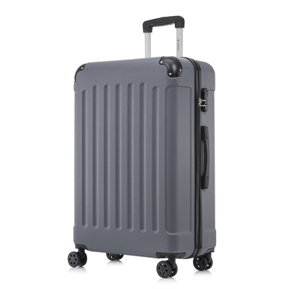 YONSLY® Suitcase, Trolley Travel Suitcase, Rolling Suitcase Carry-On with 4 360° Wheels, Hardshell Travel Suitcase, Combination Lock, Soft Rubber Handle