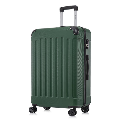 YONSLY® Suitcase, Trolley Travel Suitcase, Rolling Suitcase Carry-On with 4 360° Wheels, Hardshell Travel Suitcase, Combination Lock, Soft Rubber Handle