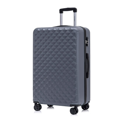 YONSLY® Suitcase, Trolley Travel Suitcase, Cabin Case Rolling Luggage Hand Luggage with 4 360° Wheels, Hard Shell Travel Suitcase, Combination Lock, Soft Rubber Handle