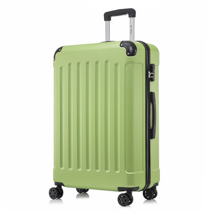YONSLY® Suitcase, Trolley Travel Suitcase, Rolling Carry-on Luggage with 4 360° Wheels, ABS Hardshell, Security Lock, Soft Rubber Handle, 210D Lining