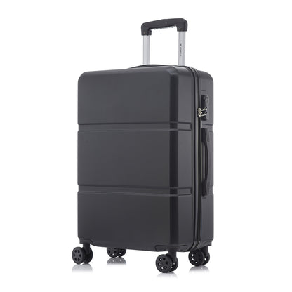 YONSLY® Trolley Travel Suitcase, Rolling Suitcase Carry-On with 4 360° Wheels, Hardshell Suitcase, Combination Lock, Soft Rubber Handle