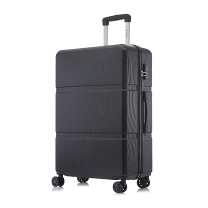 YONSLY® Trolley Travel Suitcase, Rolling Suitcase Carry-On with 4 360° Wheels, Hardshell Suitcase, Combination Lock, Soft Rubber Handle