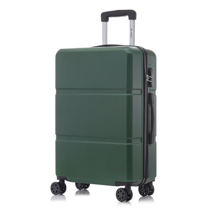 YONSLY® Trolley Travel Suitcase, Rolling Suitcase Carry-On with 4 360° Wheels, Hardshell Suitcase, Combination Lock, Soft Rubber Handle