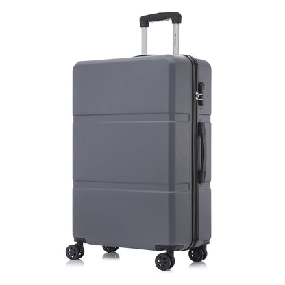 YONSLY® Trolley Travel Suitcase, Rolling Suitcase Carry-On with 4 360° Wheels, Hardshell Suitcase, Combination Lock, Soft Rubber Handle