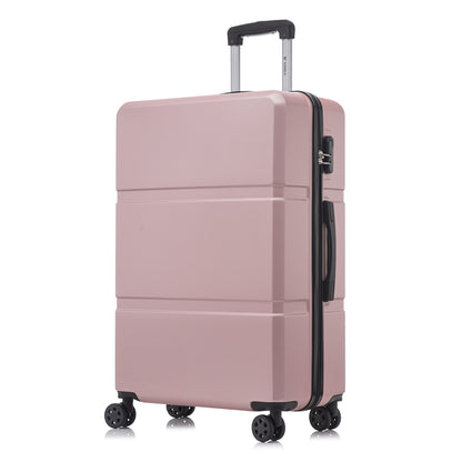 YONSLY® Trolley Travel Suitcase, Rolling Suitcase Carry-On with 4 360° Wheels, Hardshell Suitcase, Combination Lock, Soft Rubber Handle