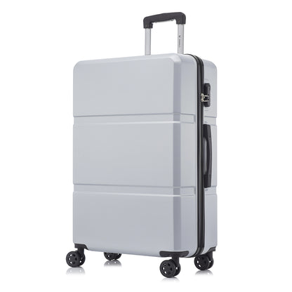 YONSLY® Trolley Travel Suitcase, Rolling Suitcase Carry-On with 4 360° Wheels, Hardshell Suitcase, Combination Lock, Soft Rubber Handle