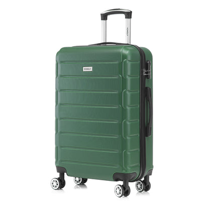 YONSLY® Trolley Reisekoffer Set, Koffer Suitcase, Rollkoffer Handgepäck Hartschalenreisekoffer mit Zahlenschloss, 4 Rollen 360°, Weicher Gummigriff