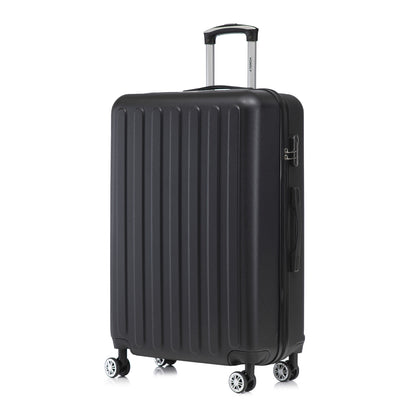 YONSLY® Koffer Suitcase, Trolley Reisekoffer Set, Rollkoffer Handgepäck, Kabinenkoffer Hartschalenreisekoffer mit 4 Rollen 360°, Zahlenschloss, Weicher Gummigriff