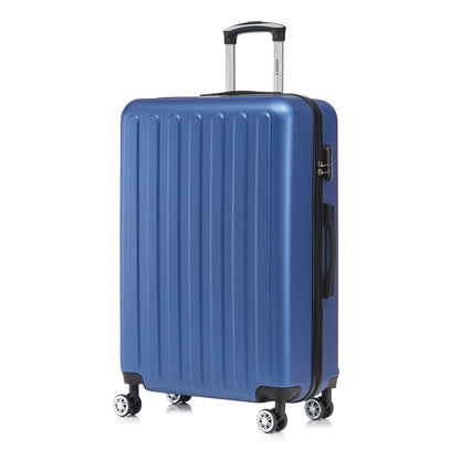YONSLY® Koffer Suitcase, Trolley Reisekoffer Set, Rollkoffer Handgepäck, Kabinenkoffer Hartschalenreisekoffer mit 4 Rollen 360°, Zahlenschloss, Weicher Gummigriff