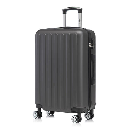 YONSLY® Koffer Suitcase, Trolley Reisekoffer Set, Rollkoffer Handgepäck, Kabinenkoffer Hartschalenreisekoffer mit 4 Rollen 360°, Zahlenschloss, Weicher Gummigriff