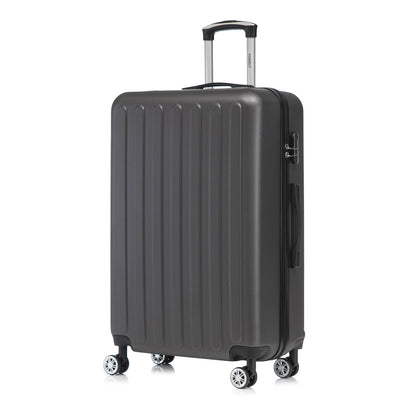 YONSLY® Koffer Suitcase, Trolley Reisekoffer Set, Rollkoffer Handgepäck, Kabinenkoffer Hartschalenreisekoffer mit 4 Rollen 360°, Zahlenschloss, Weicher Gummigriff