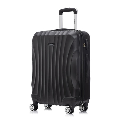 YONSLY® Trolley Reisekoffer Set, Rollkoffer Handgepäck, Kabinenkoffer, Koffer Suitcase, Hartschalenreisekoffer mit 4 Rollen 360°, Zahlenschloss, Weicher Gummigriff