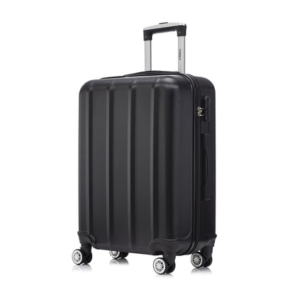YONSLY® Reisekoffer Trolley Rollkoffer Handgepäck Set, Kabinenkoffer, Hartschalenreisekoffer Travel Koffer Suitcase mit 4 Rollen 360°, Zahlenschloss, Weicher Gummigriff