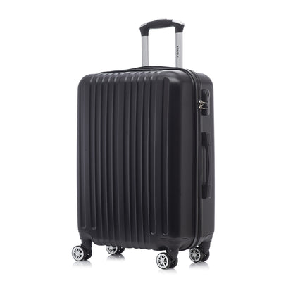 YONSLY® Reisekoffer Trolley Set, Rollkoffer Handgepäck, Kabinenkoffer, Travel Koffer Suitcase Hartschalenreisekoffer mit 4 Rollen 360°, Zahlenschloss, Weicher Gummigriff