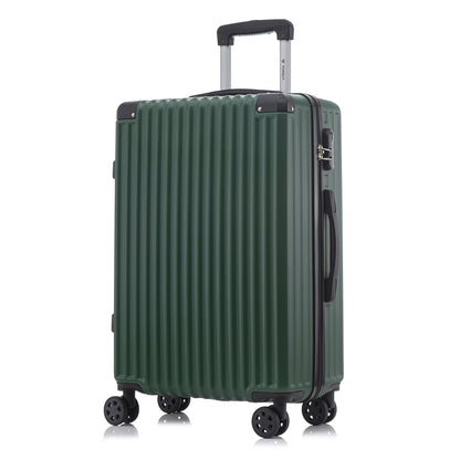 YONSLY® Trolley Travel Suitcase, Rolling Suitcase Carry-on Hardshell Suitcase with 4 360° Wheels, Combination Lock, Soft Rubber Handle