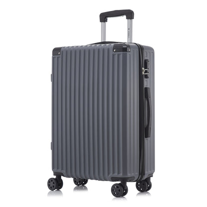 YONSLY® Trolley Travel Suitcase, Rolling Suitcase Carry-on Hardshell Suitcase with 4 360° Wheels, Combination Lock, Soft Rubber Handle