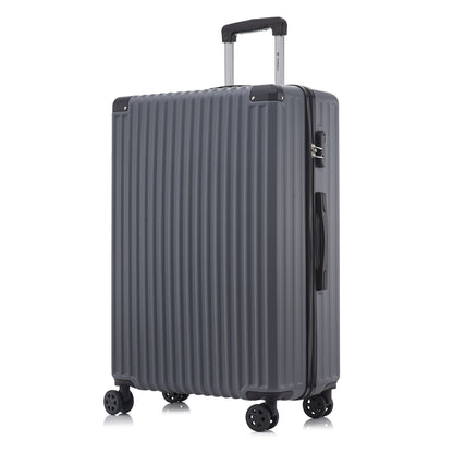 YONSLY® Trolley Travel Suitcase, Rolling Suitcase Carry-on Hardshell Suitcase with 4 360° Wheels, Combination Lock, Soft Rubber Handle