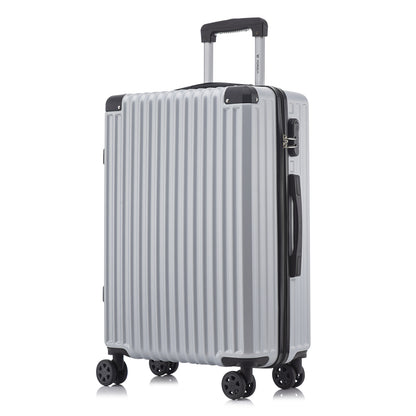 YONSLY® Trolley Travel Suitcase, Rolling Suitcase Carry-on Hardshell Suitcase with 4 360° Wheels, Combination Lock, Soft Rubber Handle