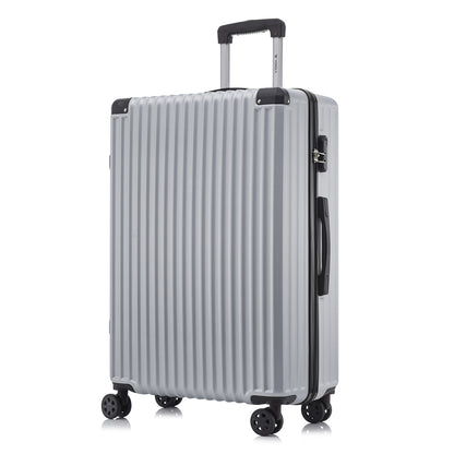 YONSLY® Trolley Travel Suitcase, Rolling Suitcase Carry-on Hardshell Suitcase with 4 360° Wheels, Combination Lock, Soft Rubber Handle