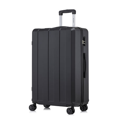 YONSLY® Trolley Suitcase, Travel Rolling Suitcase Cabin Luggage Hardside Suitcase with 4 360° Wheels, Combination Lock, Soft Rubber Handle