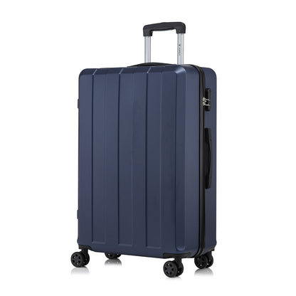 YONSLY® Trolley Suitcase, Travel Rolling Suitcase Cabin Luggage Hardside Suitcase with 4 360° Wheels, Combination Lock, Soft Rubber Handle