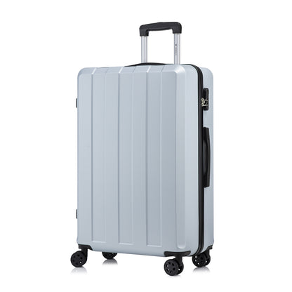 YONSLY® Trolley Suitcase, Travel Rolling Suitcase Cabin Luggage Hardside Suitcase with 4 360° Wheels, Combination Lock, Soft Rubber Handle