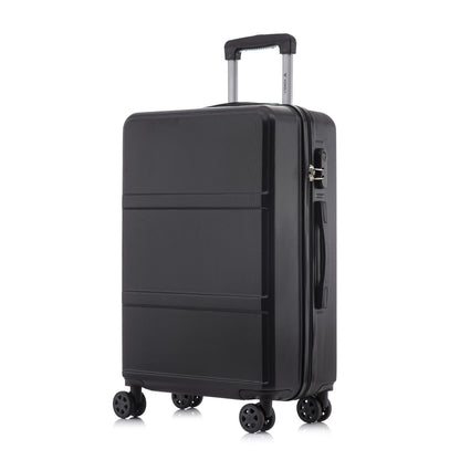 YONSLY® Trolley Reisekoffer Travel Suitcase, Rollkoffer Handgepäck, Hartschalenreisekoffer mit 4 Rollen 360°, Zahlenschloss, Weicher Gummigriff