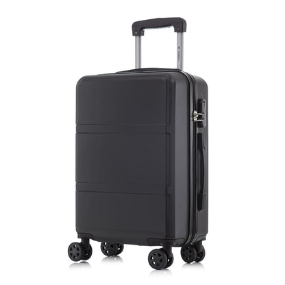 YONSLY® Trolley Reisekoffer Travel Suitcase, Rollkoffer Handgepäck, Hartschalenreisekoffer mit 4 Rollen 360°, Zahlenschloss, Weicher Gummigriff