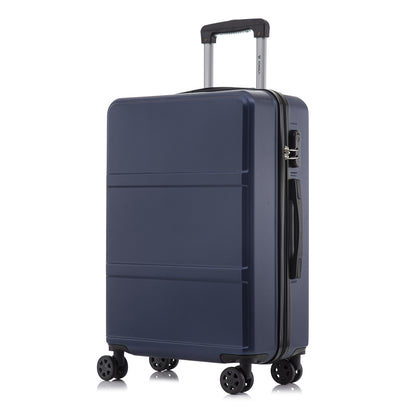 YONSLY® Trolley Reisekoffer Travel Suitcase, Rollkoffer Handgepäck, Hartschalenreisekoffer mit 4 Rollen 360°, Zahlenschloss, Weicher Gummigriff
