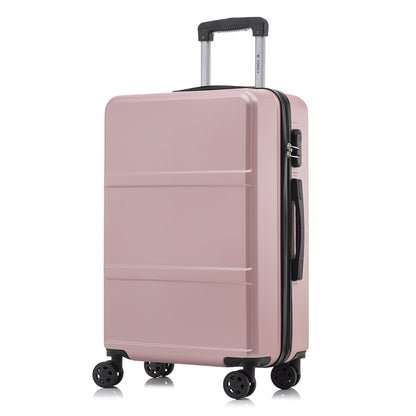 YONSLY® Trolley Reisekoffer Travel Suitcase, Rollkoffer Handgepäck, Hartschalenreisekoffer mit 4 Rollen 360°, Zahlenschloss, Weicher Gummigriff
