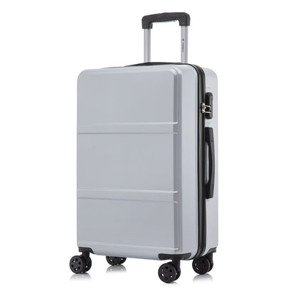 YONSLY® Trolley Reisekoffer Travel Suitcase, Rollkoffer Handgepäck, Hartschalenreisekoffer mit 4 Rollen 360°, Zahlenschloss, Weicher Gummigriff