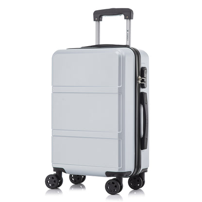 YONSLY® Trolley Reisekoffer Travel Suitcase, Rollkoffer Handgepäck, Hartschalenreisekoffer mit 4 Rollen 360°, Zahlenschloss, Weicher Gummigriff